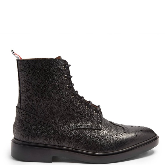 Thom Browne Welt Stich Wingtip Classic Boot - Picture 3 of 5